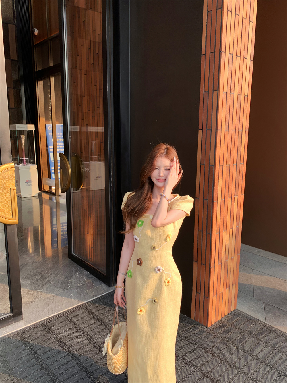 MY11252# 法式复古小香风连衣裙女夏季长裙富家千金气质御姐风高端裙子女裝貨源服裝批發