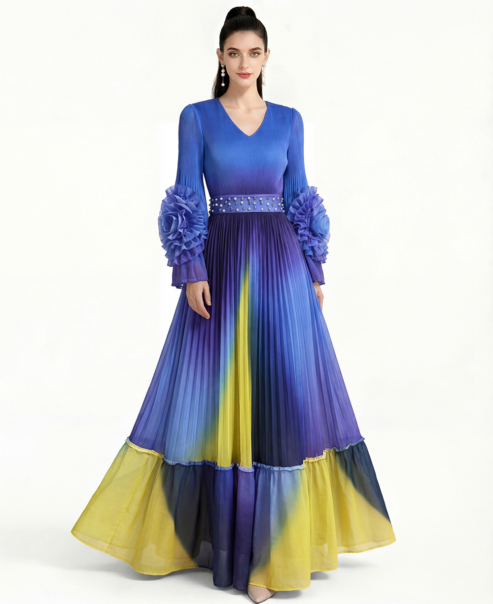 RY1254# 零束缚  印花连衣裙