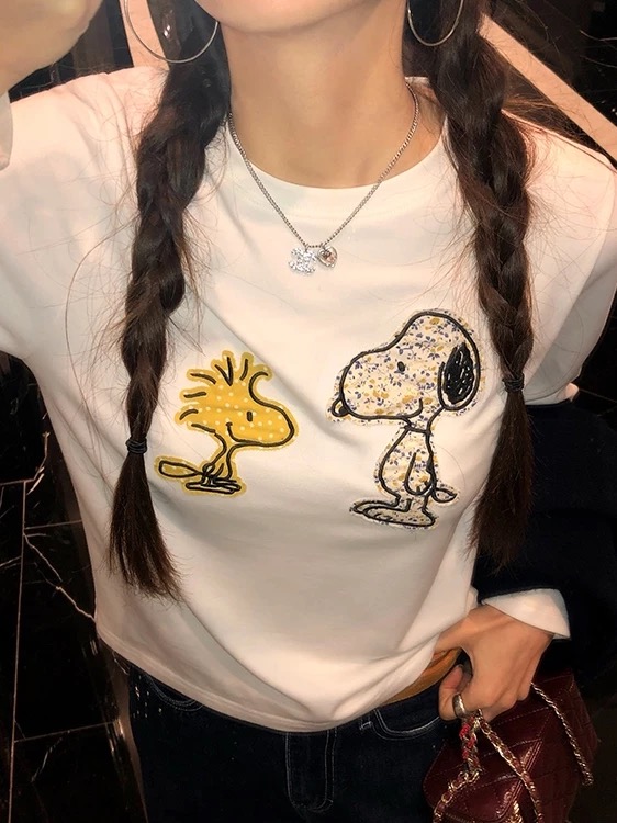 MY17049# 长袖早春chic上衣白色百搭T恤新款设计感打底衫女裝貨源服裝批發