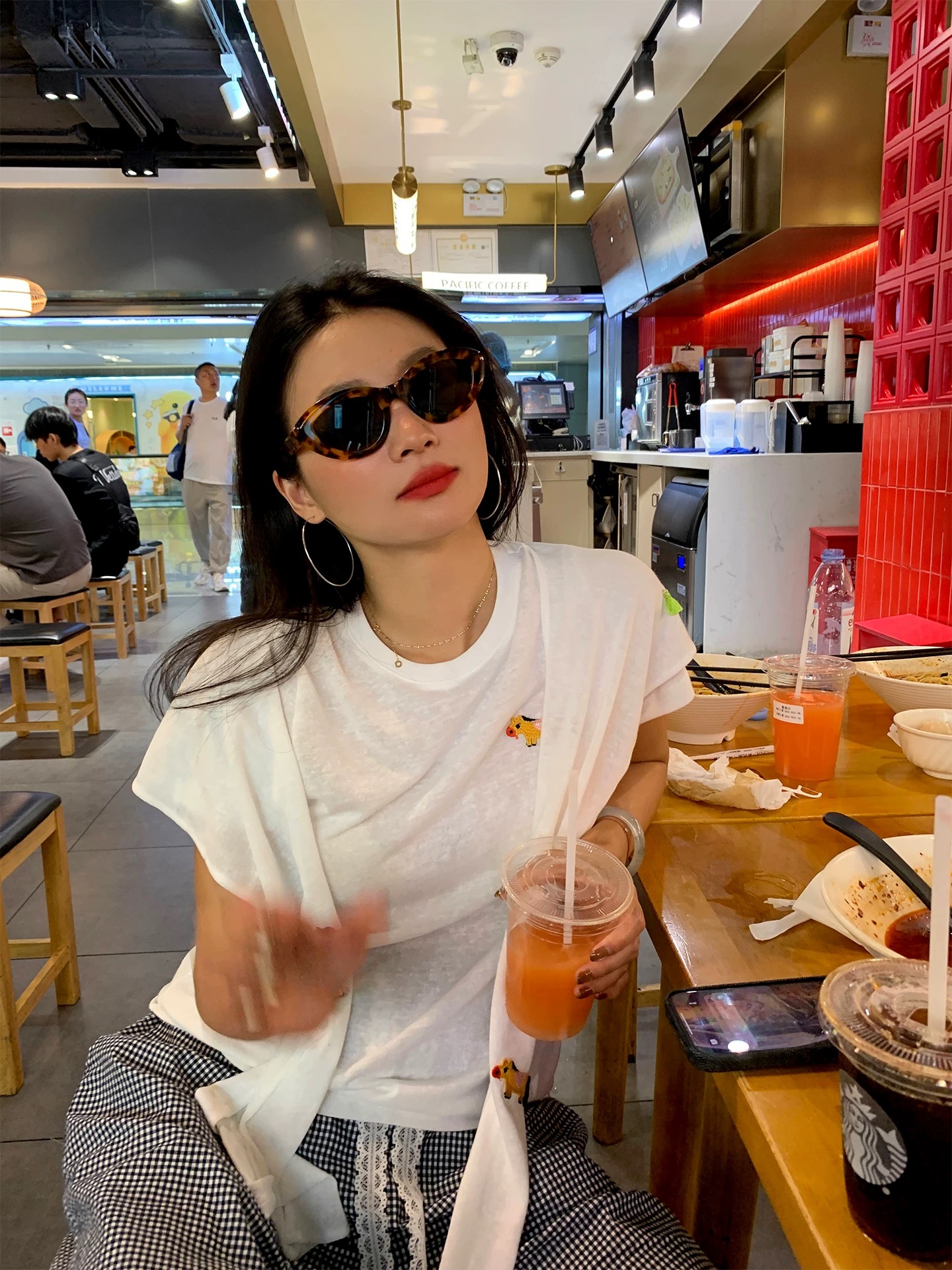 MY17341# 短袖女t恤新款夏季披肩搭配上衣小个子设计感小众女裝貨源服...