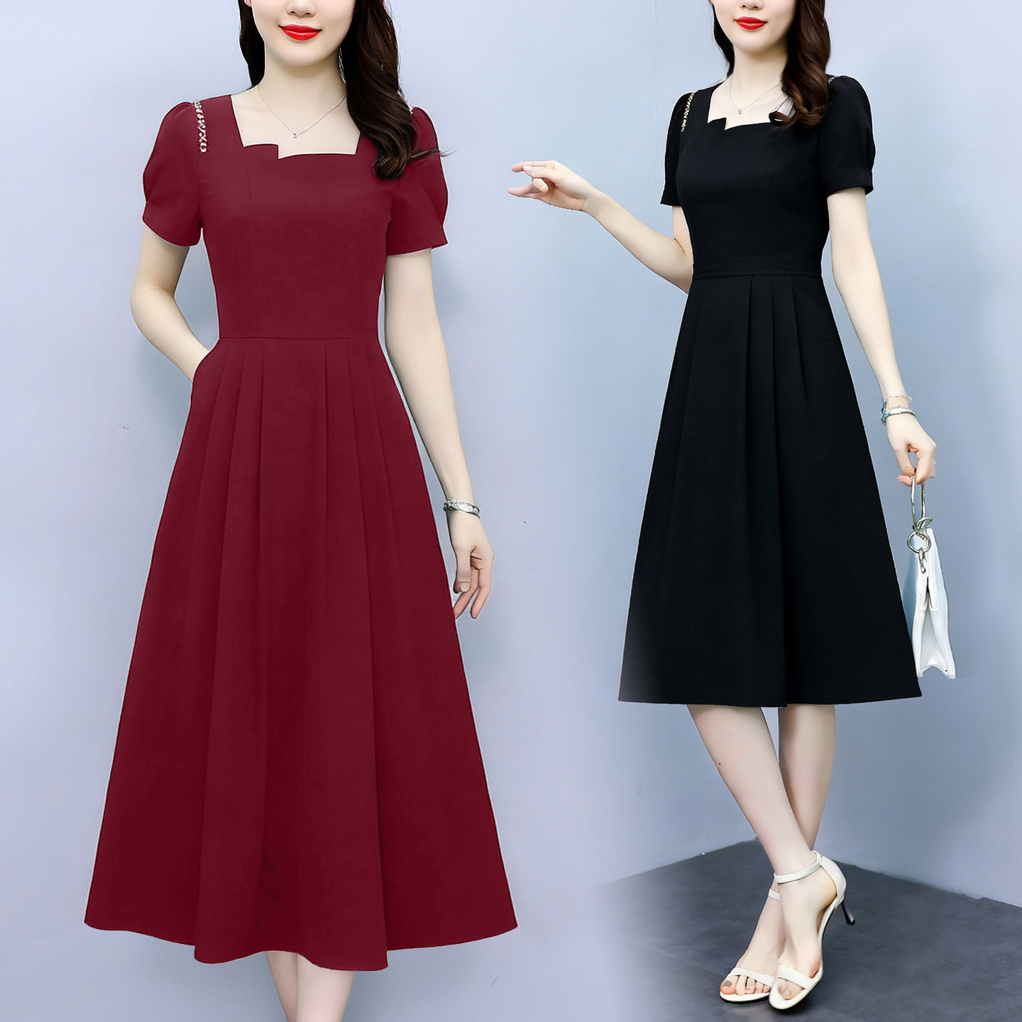 RY2633# 新款2026夏季妈妈装连衣裙时尚连衣裙女