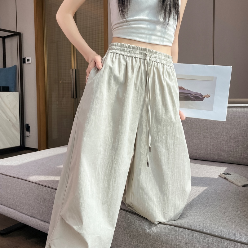 實拍2026夏季季新款薄款速干兩穿工裝褲高腰休閑褲運動褲女