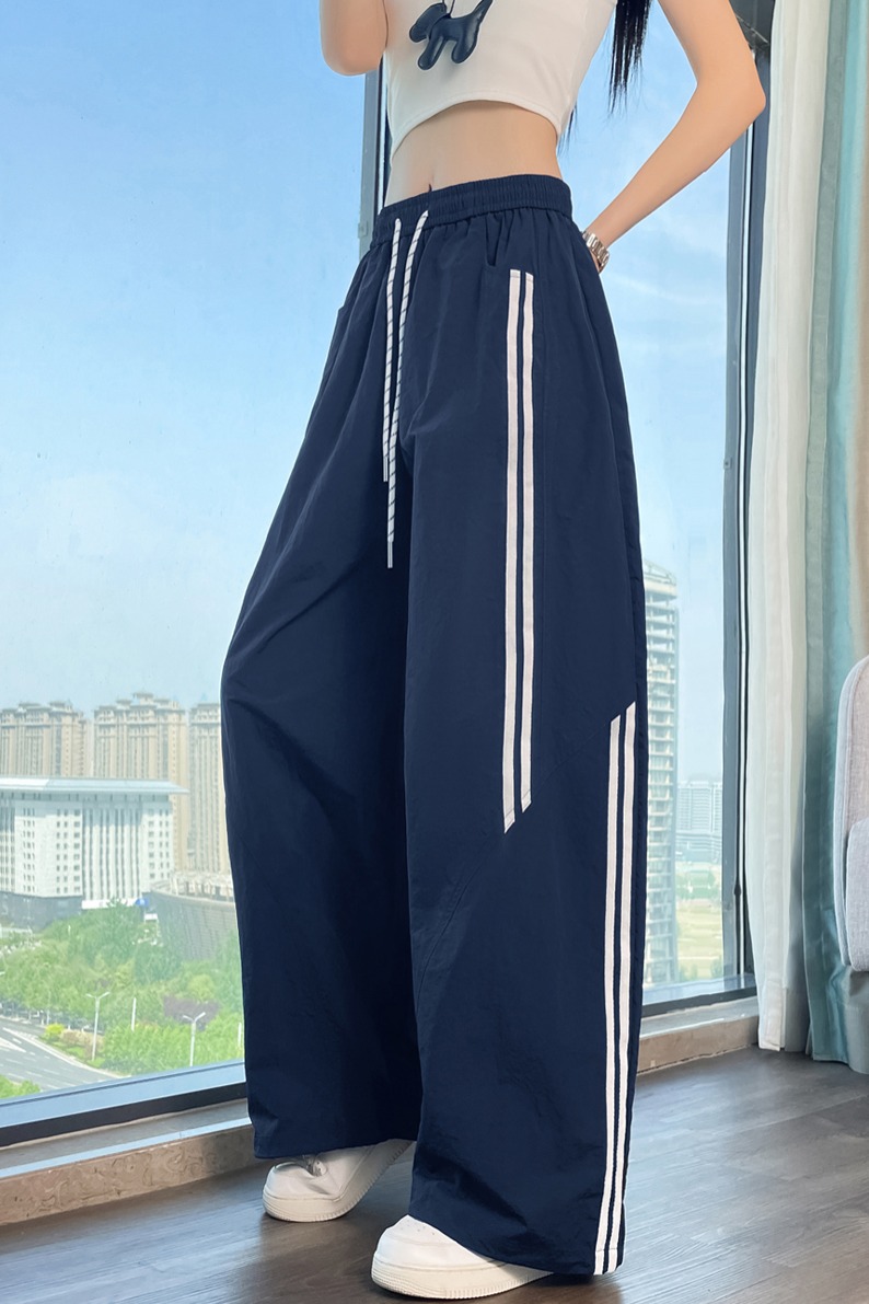 實拍2026夏季新款薄款速干彎刀兩穿冰絲防曬工裝褲高腰運動褲女