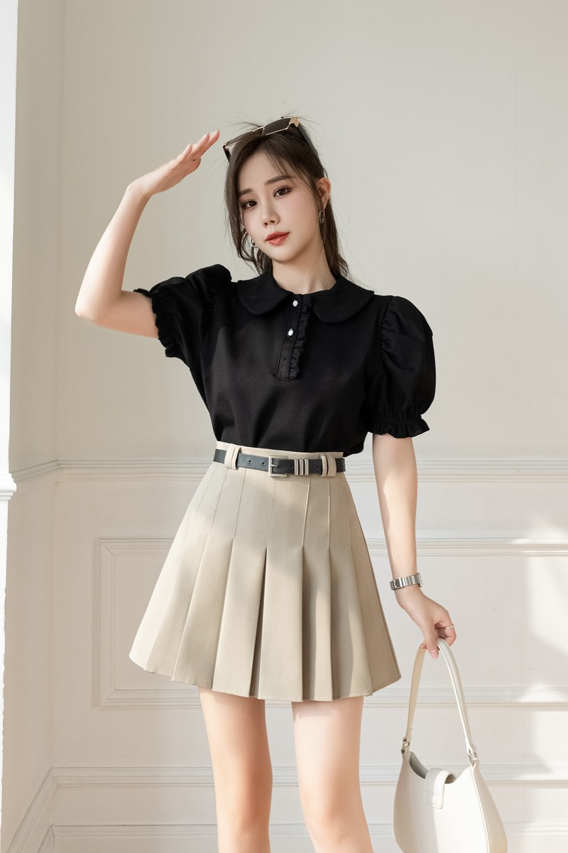 學院風防走光百褶裙短裙女2026春夏jk西裝小個子高腰a字半身裙女