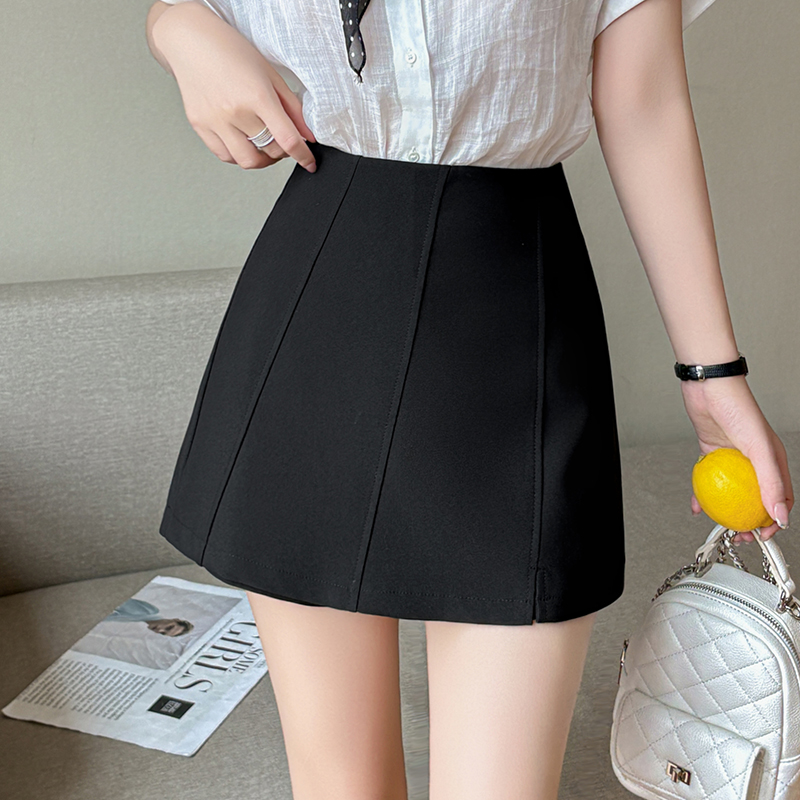 休閑短褲女2026春夏A字裙褲拼接半身裙女西裝高腰短褲裙短裙女