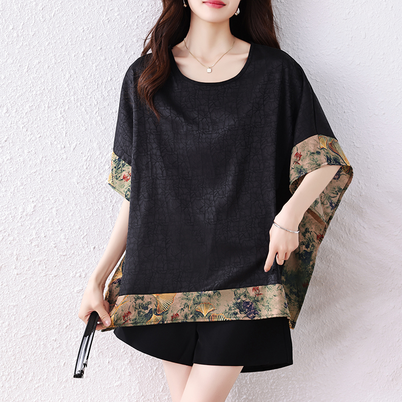 RY2321# 实拍2026夏季新款透气时尚宽松遮肉高级设计感轻奢上衣