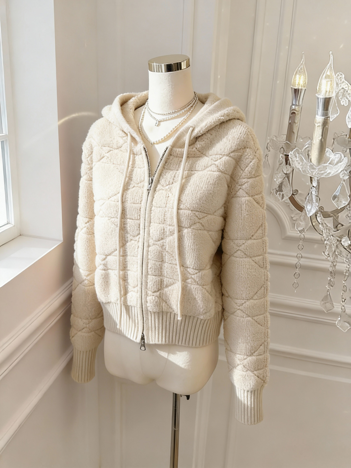 MY15975# 连帽双拉链短外套秋冬季新款穿搭加厚保暖上衣女女裝貨源服裝...