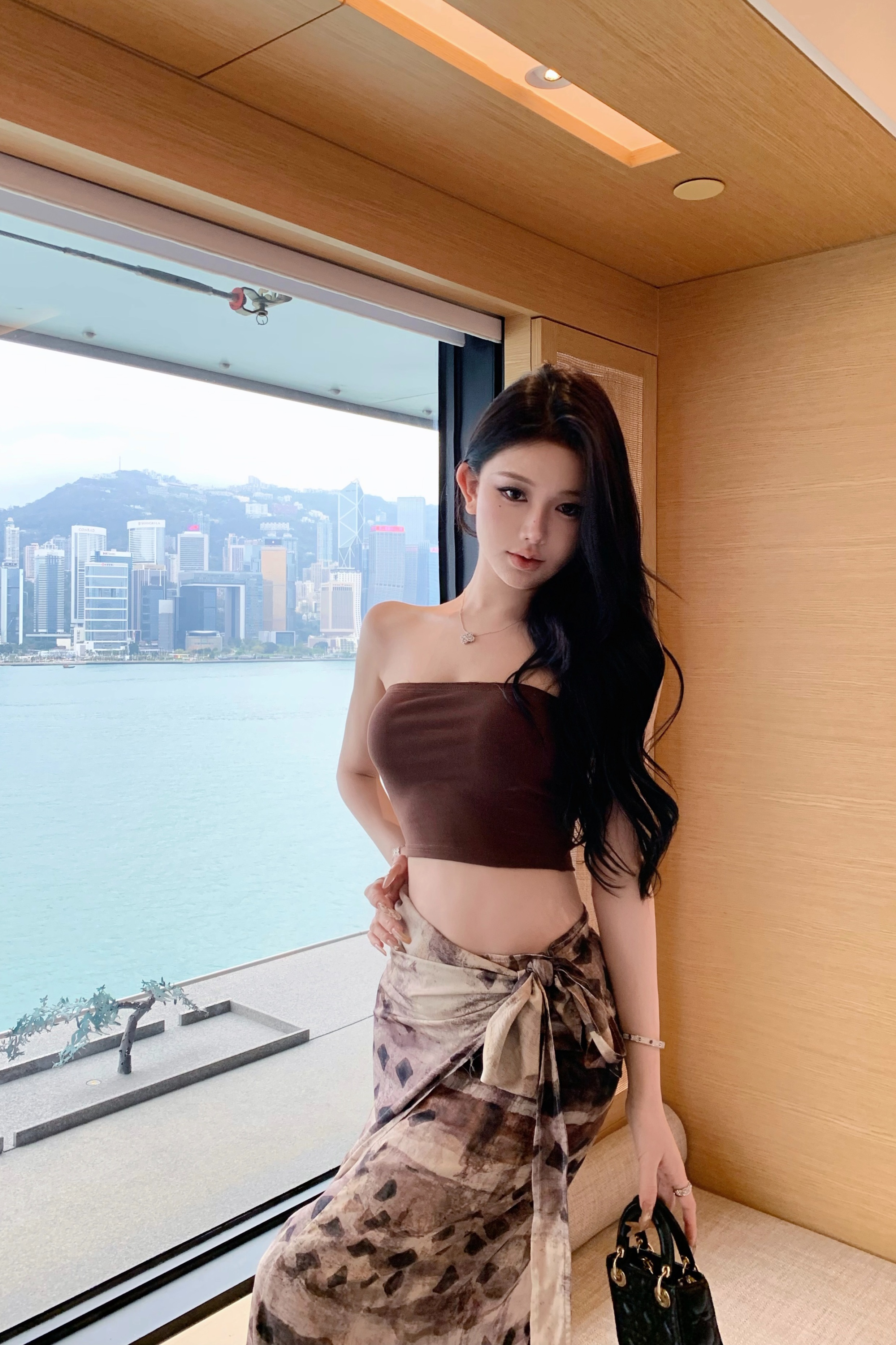 松弛感度假裙不規則半身裙套裝三亞海邊ootd沙灘裙東南亞海島穿搭