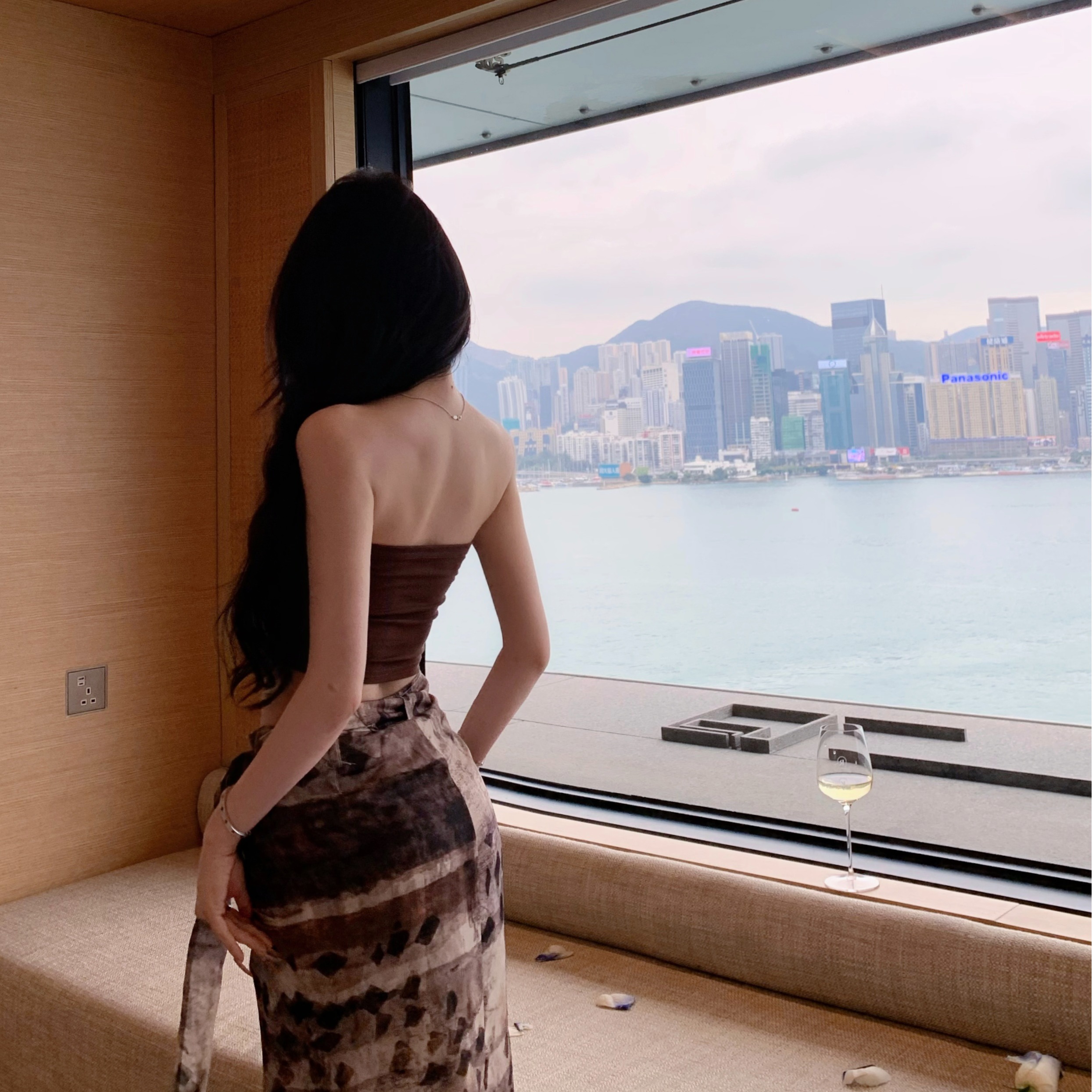 松弛感度假裙不規則半身裙套裝三亞海邊ootd沙灘裙東南亞海島穿搭