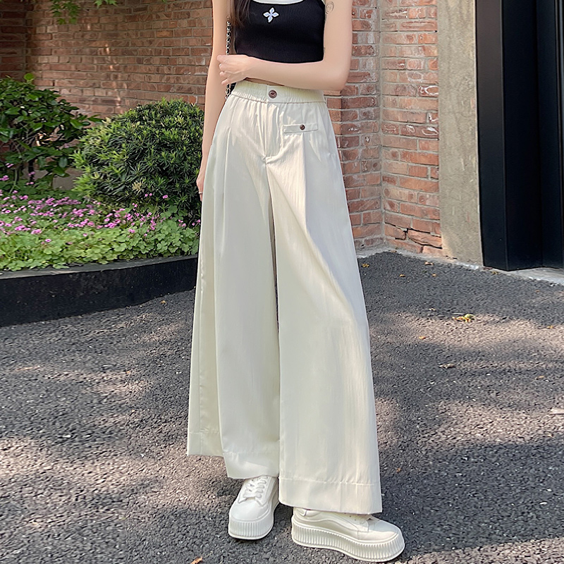 實拍褲裙女2026春夏新款冰絲戶外速干高腰顯瘦九分褲百搭休閑褲子