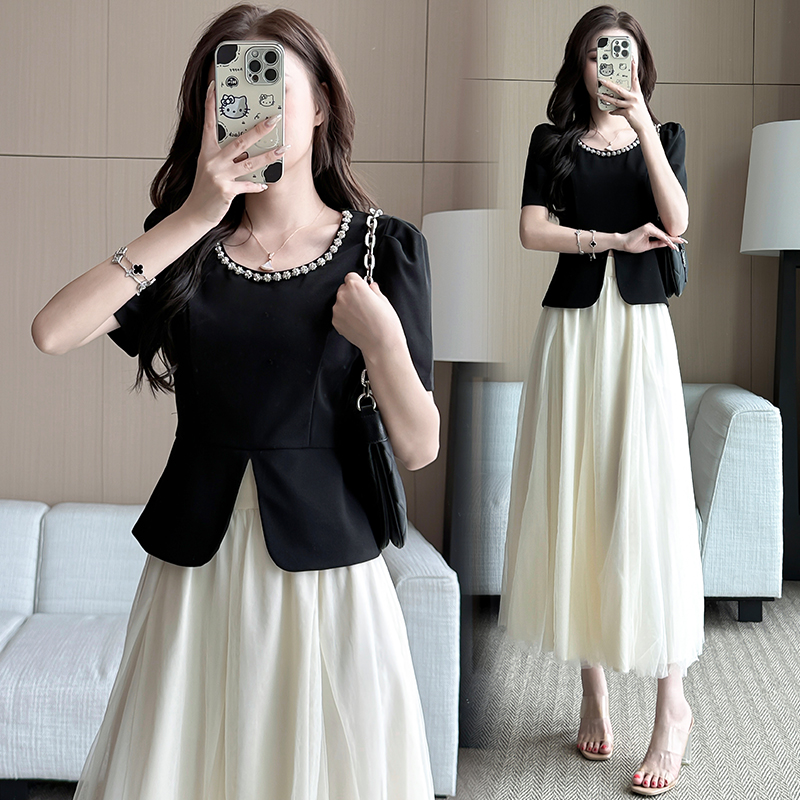 MY7927# 时尚套装连衣裙夏季气质时尚法式套装连衣裙女裝貨源服裝批發