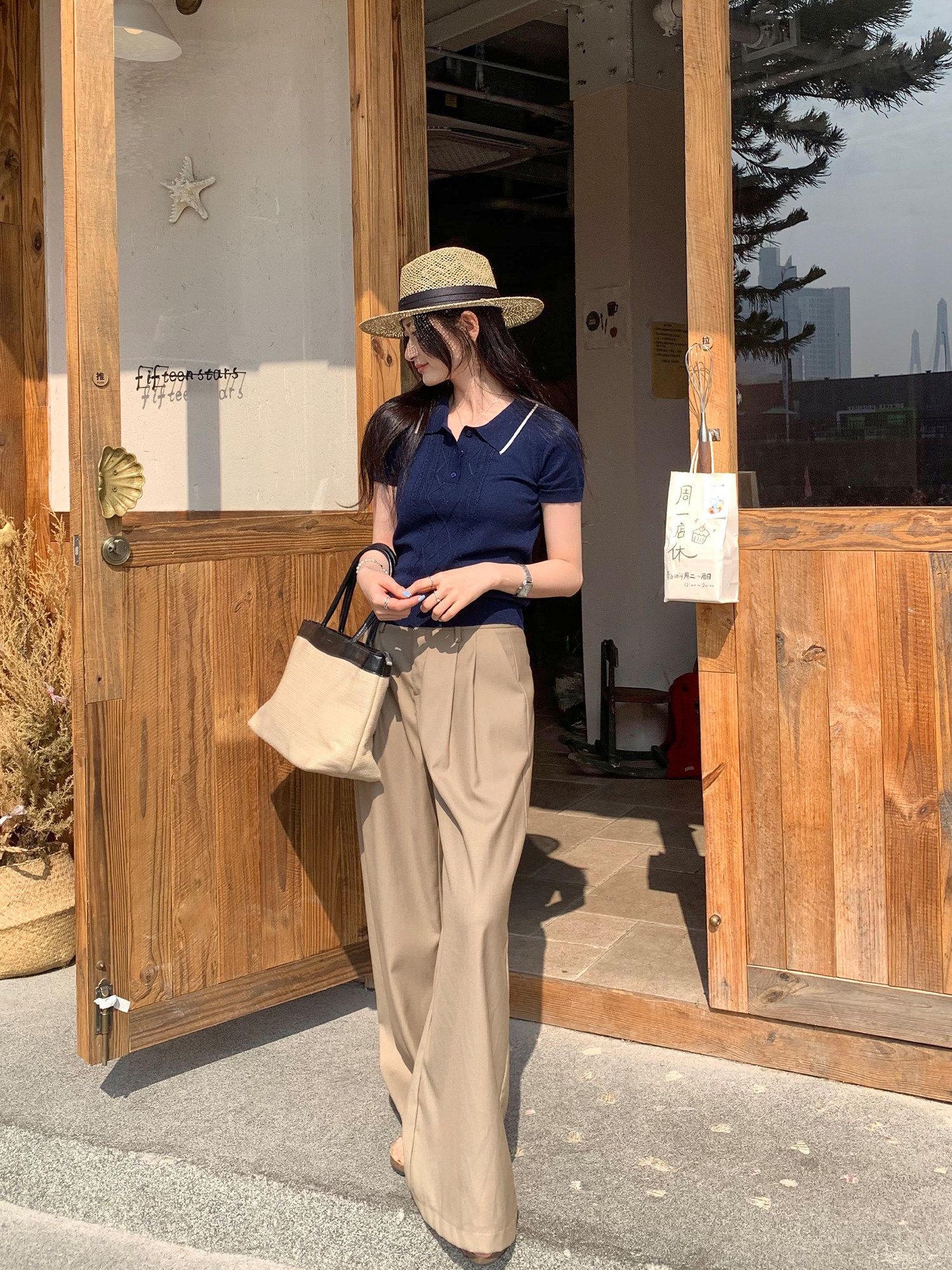 韓系漂亮超好看拼色翻領短袖針織衫女夏2026新款絕美POLO衫上衣