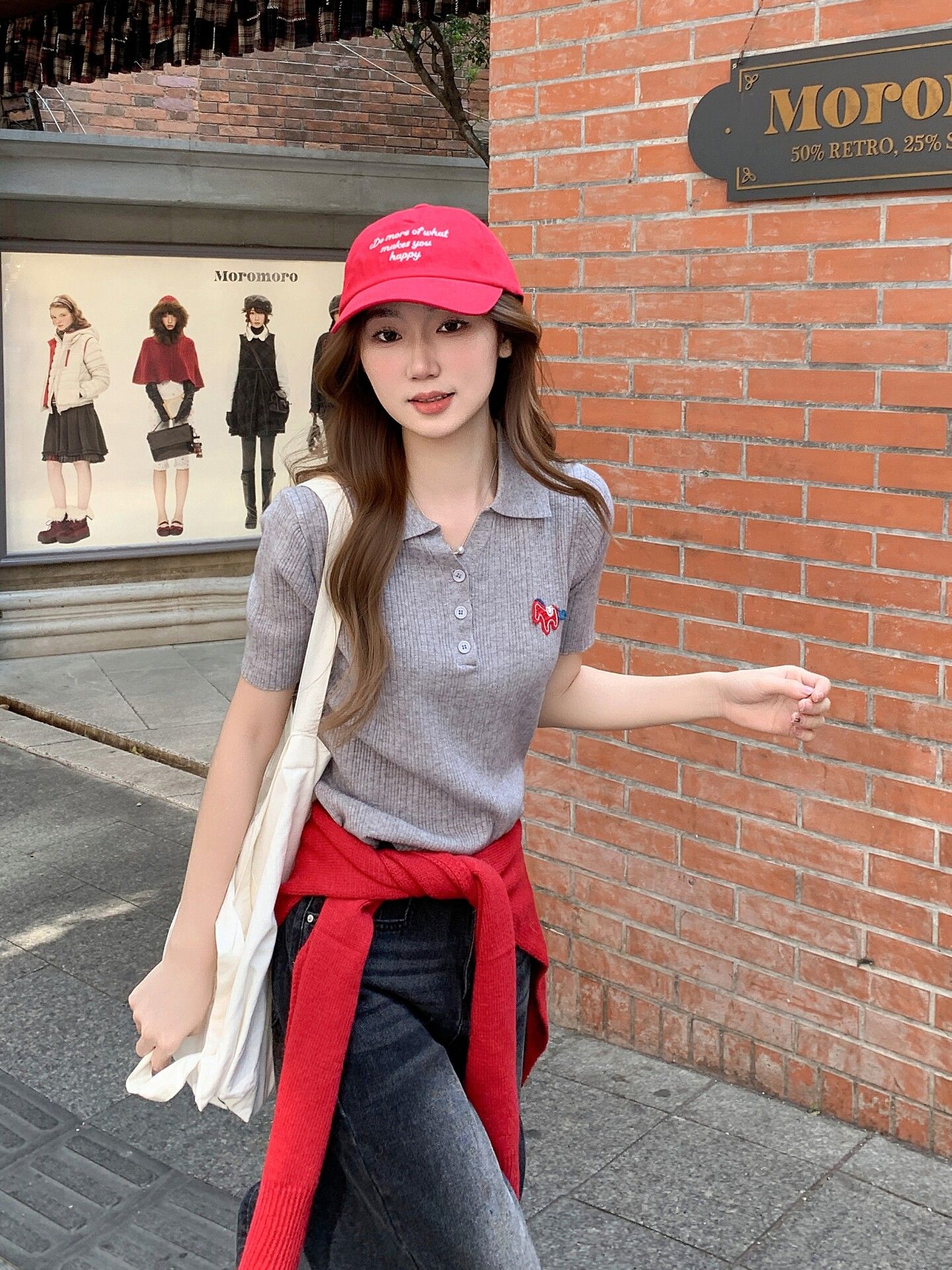 減齡學院風Polo衫紐扣針織短袖女夏裝2026夏季正肩t恤肌理感上衣