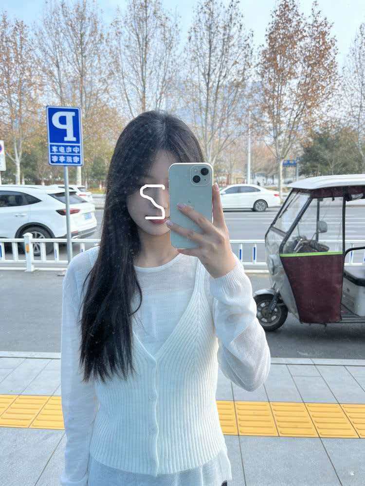實拍優雅疊穿顯瘦針織兩件套女春季新款寬松內搭舒適百搭馬甲套裝