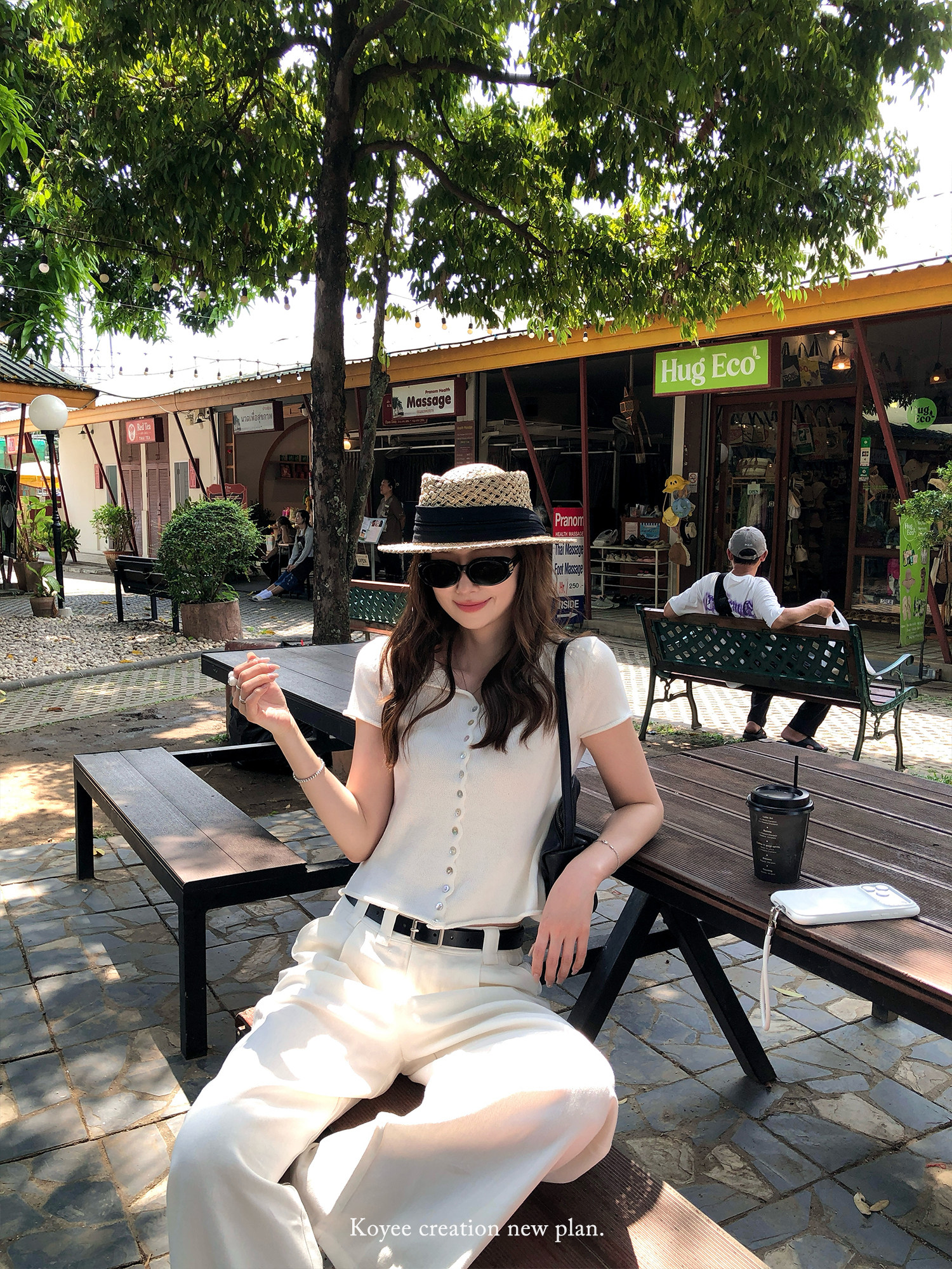 孔一粒 短款休閑針織短袖T恤女2026夏季新款設計感修身顯瘦上衣