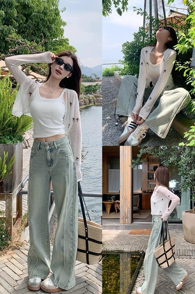 慵懶夢境微透防曬蝴蝶開衫女春夏上衣透氣薄款外套休閑外搭