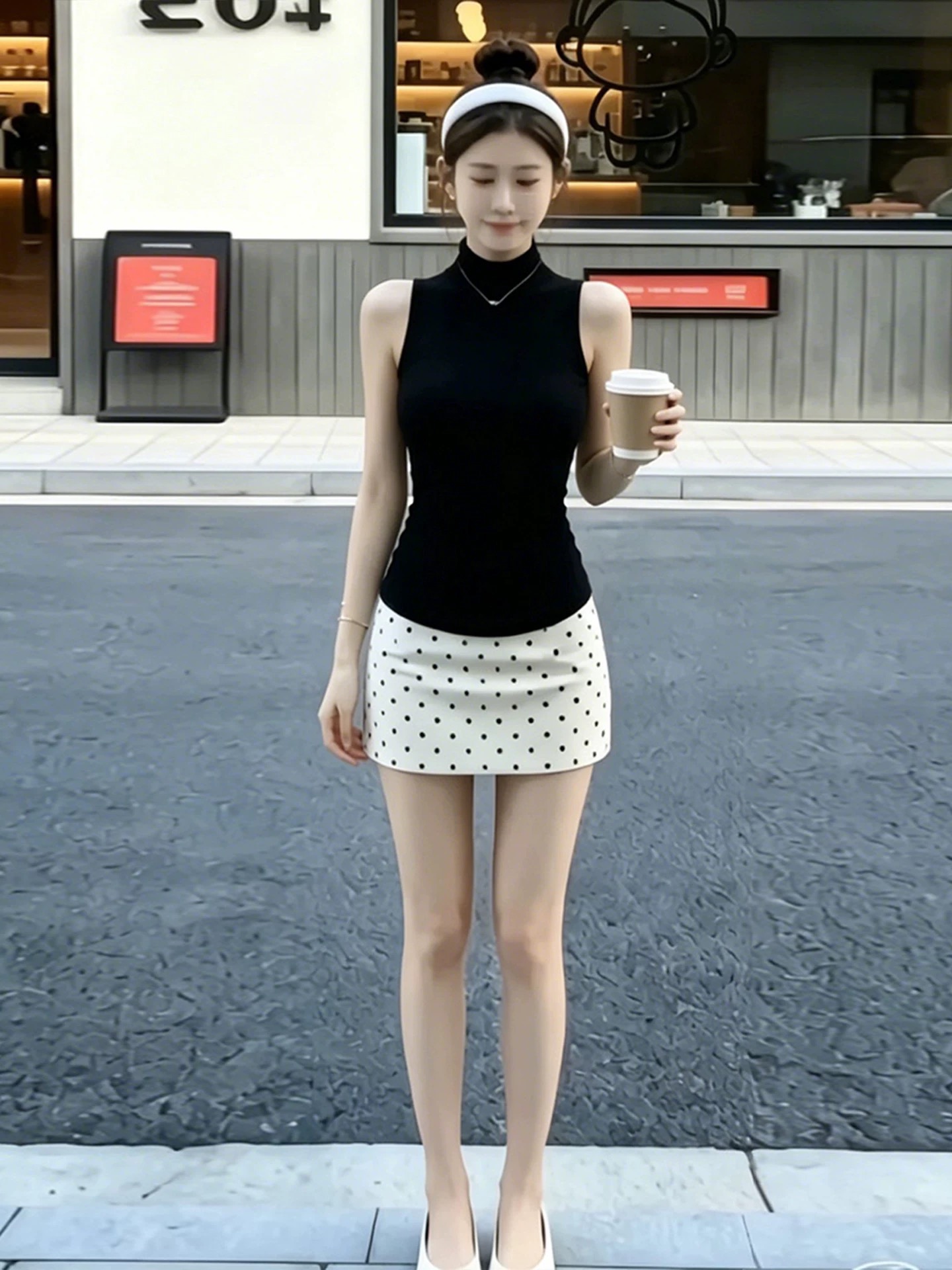 黑色立領修身極簡風小吊帶背心女2026夏季韓系時尚辣妹不撞款上衣