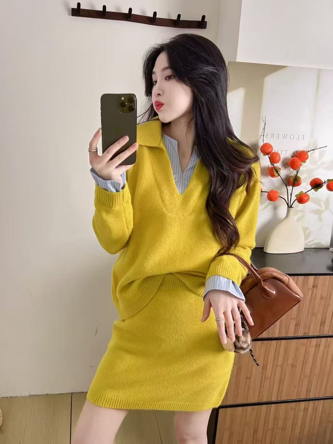 MY15497# 冬季时尚保暖套装女裝貨源服裝批發