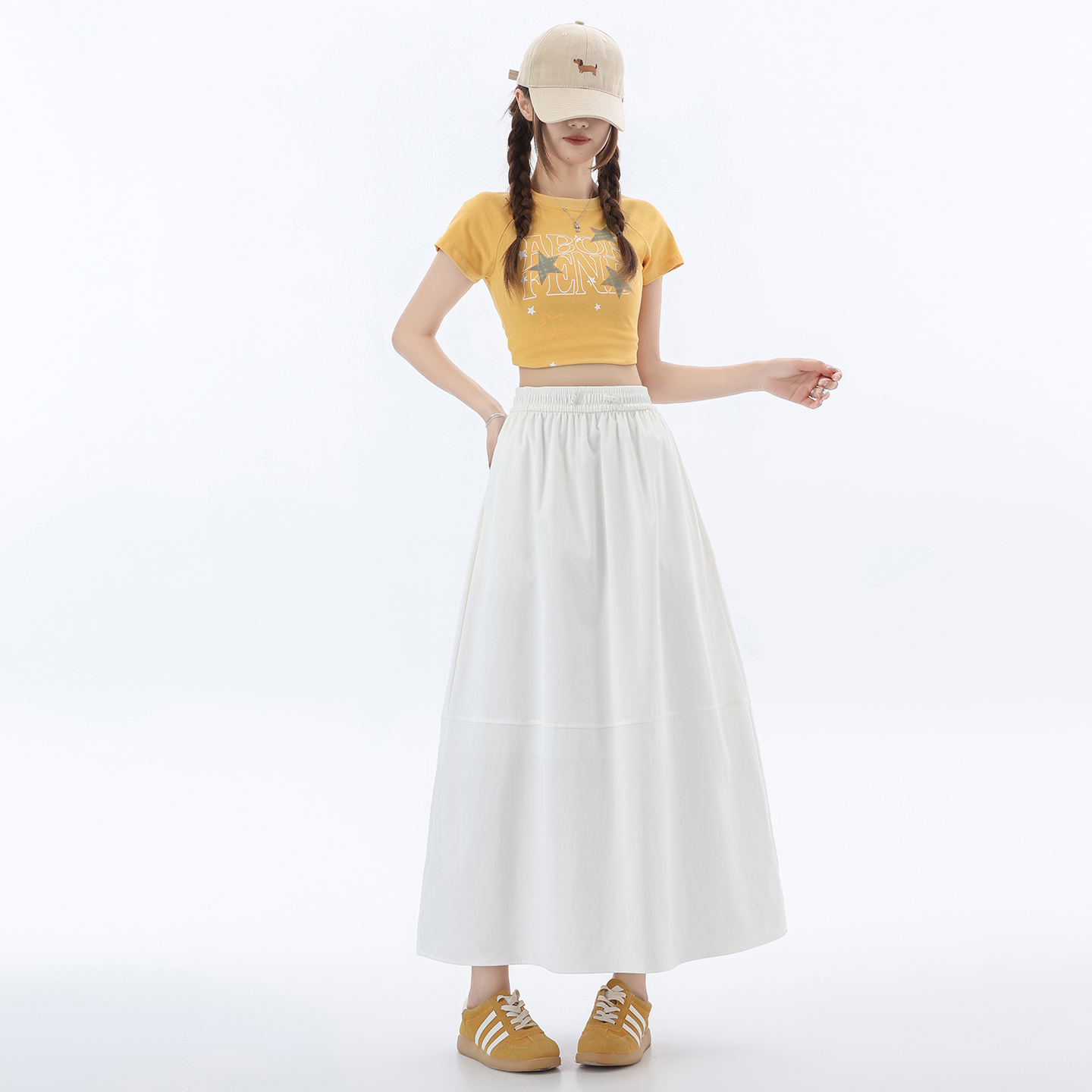 實拍山本裙女2026新款夏季薄款高腰垂感a字半裙小個子冰絲半身裙