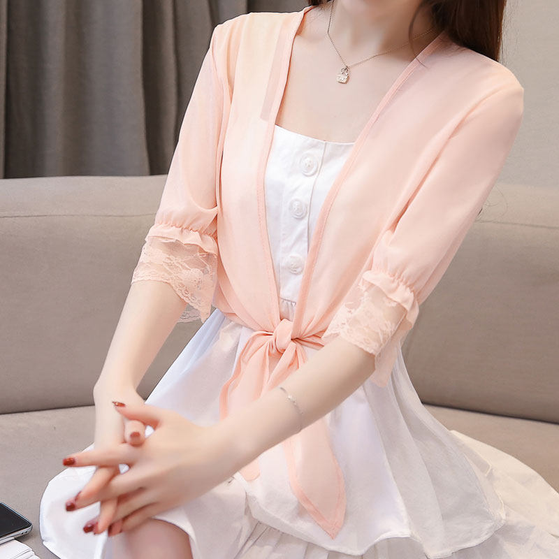 2026春夏季雪紡小披肩防曬衣
