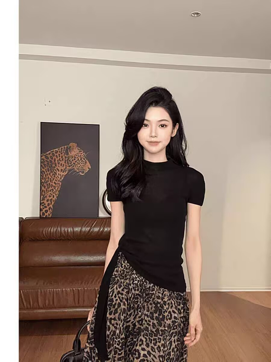 韓系不規則收腰綁帶短袖T恤女2026新款夏裝巨好看百搭上衣不撞款