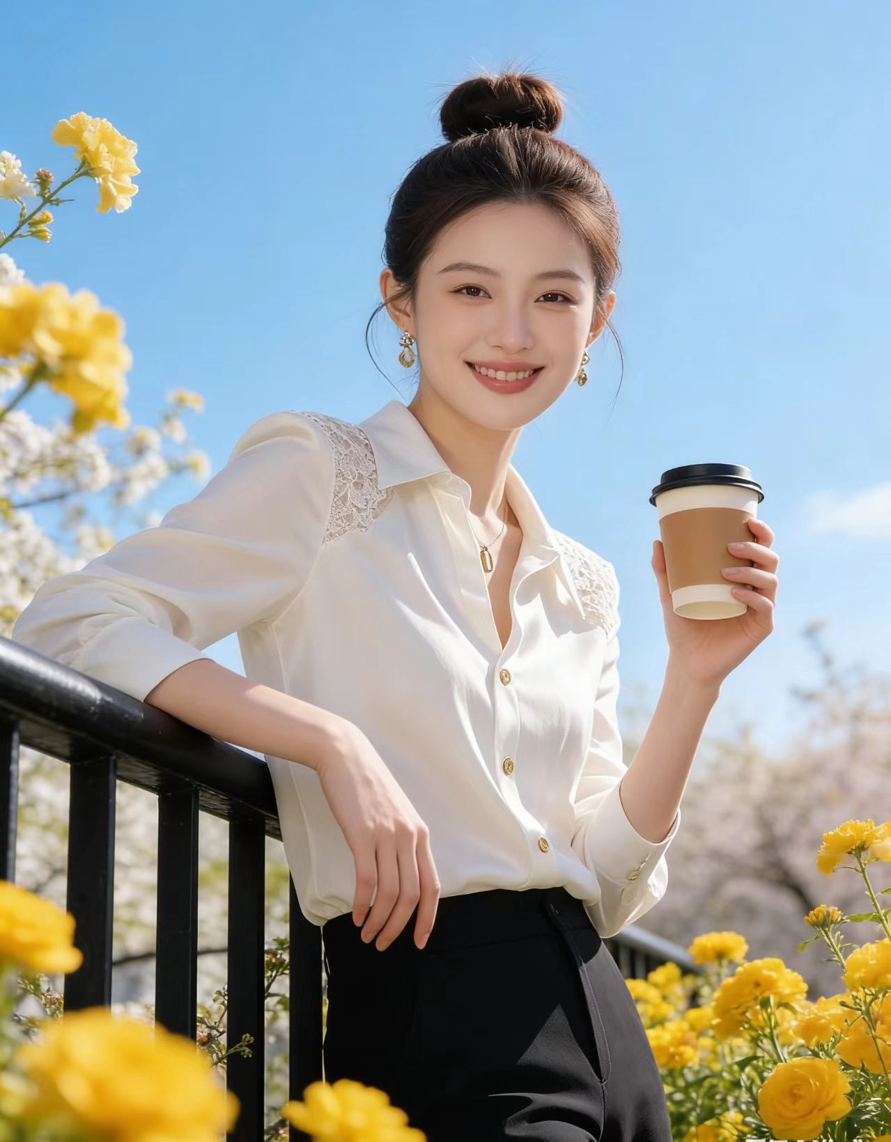 白色襯衫今年流行爆款高級感輕奢減齡洋氣氣質打底內搭上衣2025秋