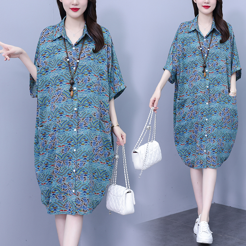 MY10625# 洋气大码女装套装胖MM印花时尚宽松显瘦哈伦裤两件套女裝貨源服裝批發