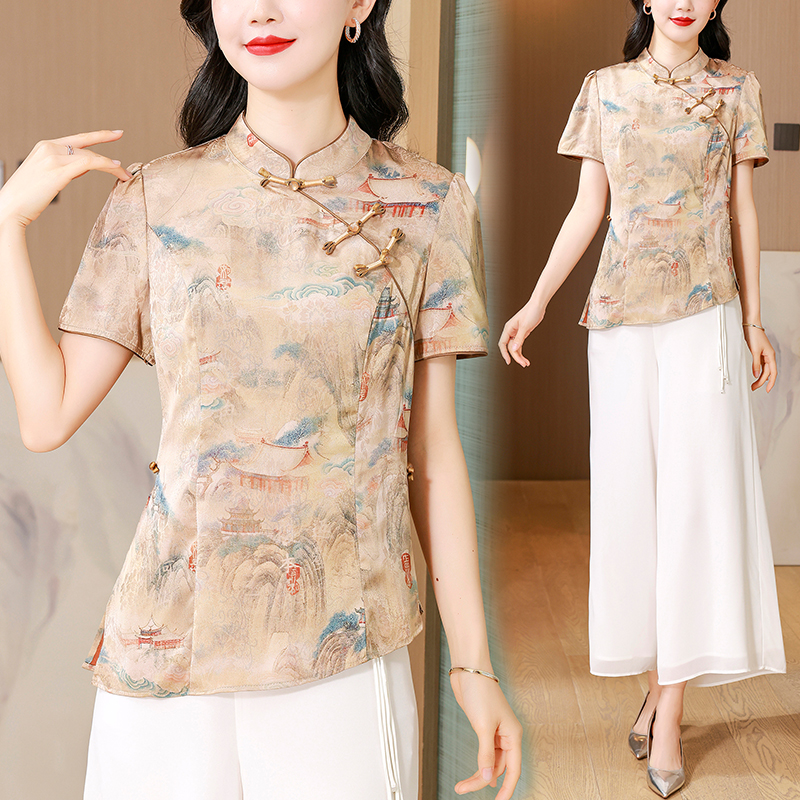 RY774# 实拍新款时尚气质优雅显瘦上衣