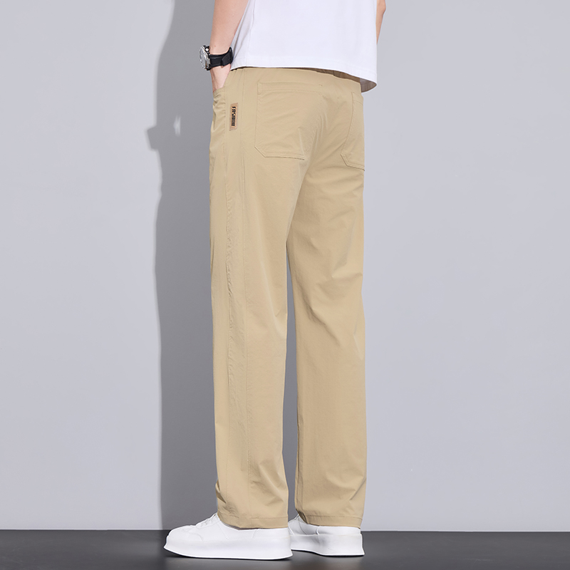 實拍2025夏季新款休閑褲男直筒百搭寬松韓版潮流直筒褲子