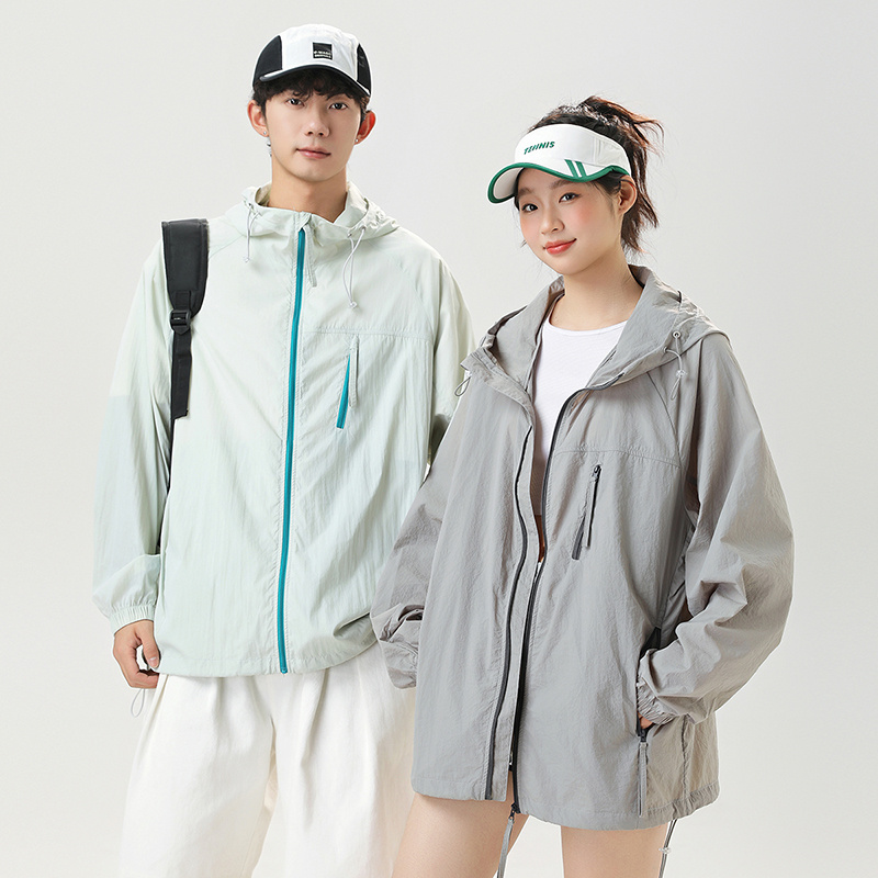 新款UPF50+冰絲防曬衣外套男生夏季輕薄款男士戶外釣魚防曬服