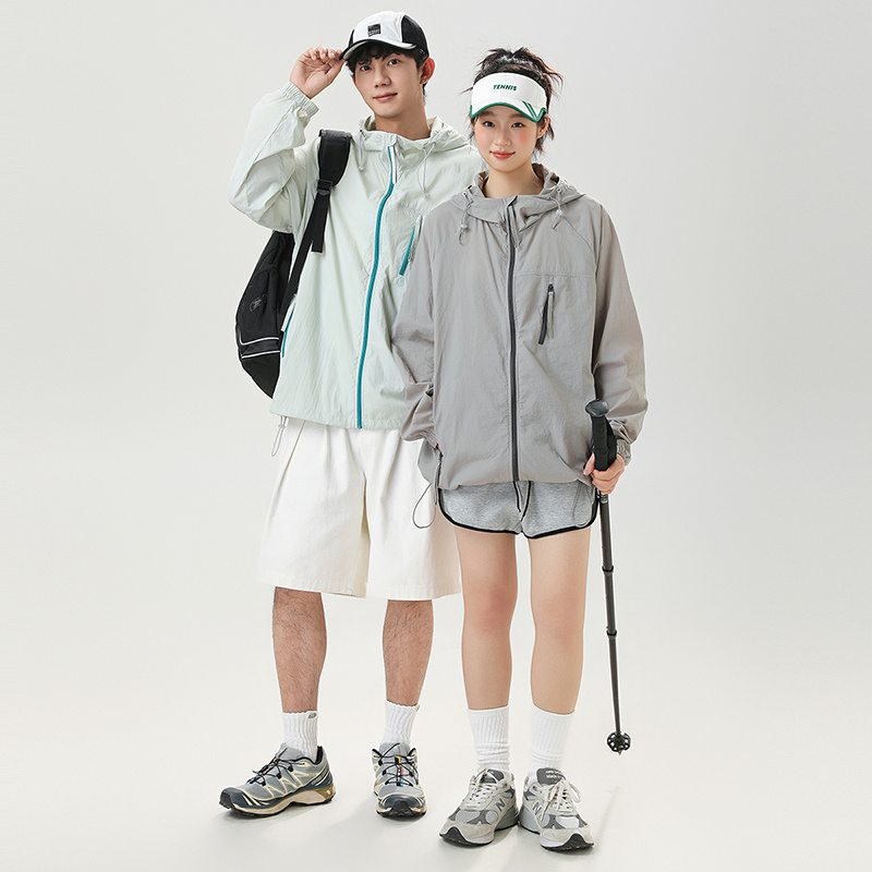 新款UPF50+冰絲防曬衣外套男生夏季輕薄款男士戶外釣魚防曬服