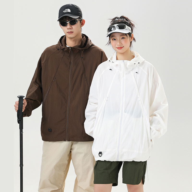 夏季新款UPF50+冰絲防曬衣外套男女中性款輕薄款戶外釣魚防曬服