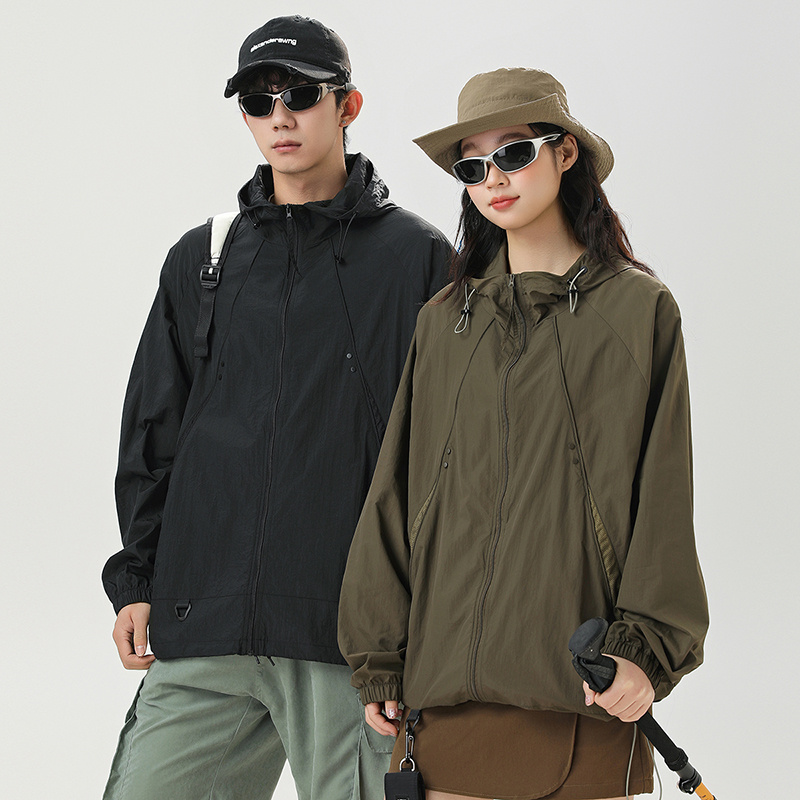 夏季新款UPF50+冰絲防曬衣外套男女中性款輕薄款戶外釣魚防曬服