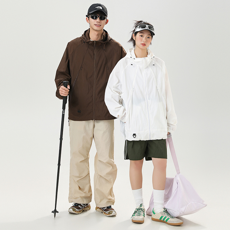 夏季新款UPF50+冰絲防曬衣外套男女中性款輕薄款戶外釣魚防曬服