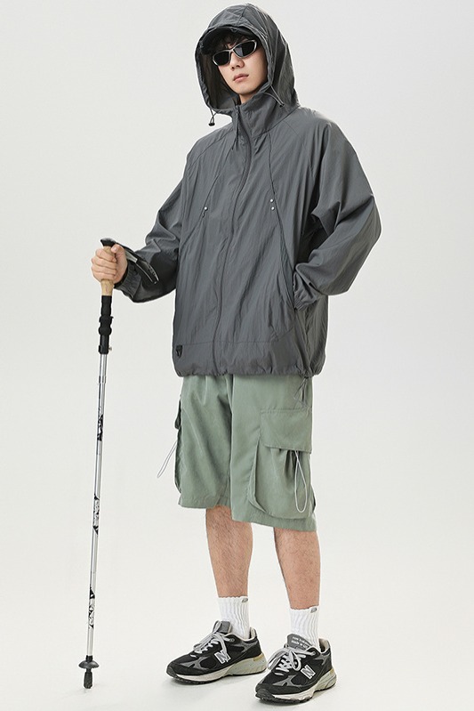 夏季新款UPF50+冰絲防曬衣外套男女中性款輕薄款戶外釣魚防曬服