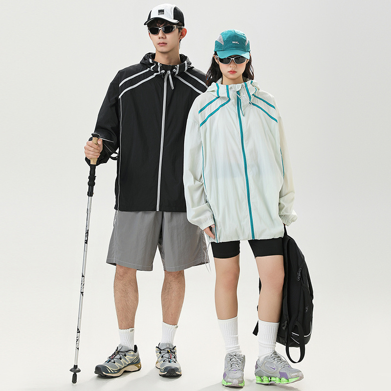 夏季露營新款UPF50+冰絲防曬衣外套男女中性輕薄款戶外釣魚防曬服