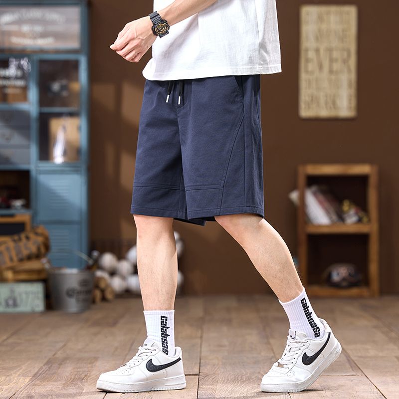 實拍2025夏季純棉短褲薄面料休閑短褲百搭寬松韓版潮流褲子ins潮