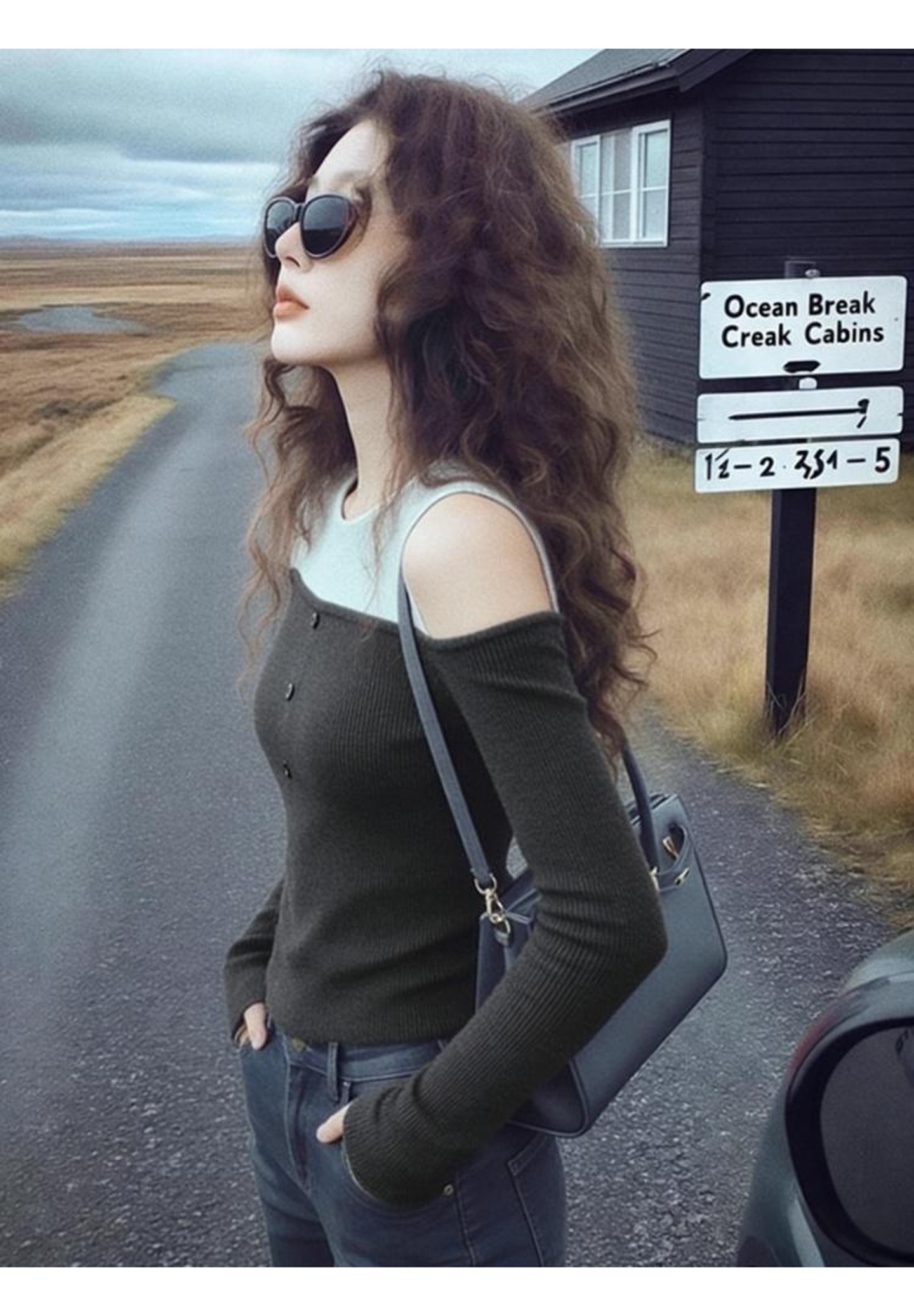 2026春季高級感超好看軟糯慵懶風減齡獨特別致松弛感撞色針織衫女
