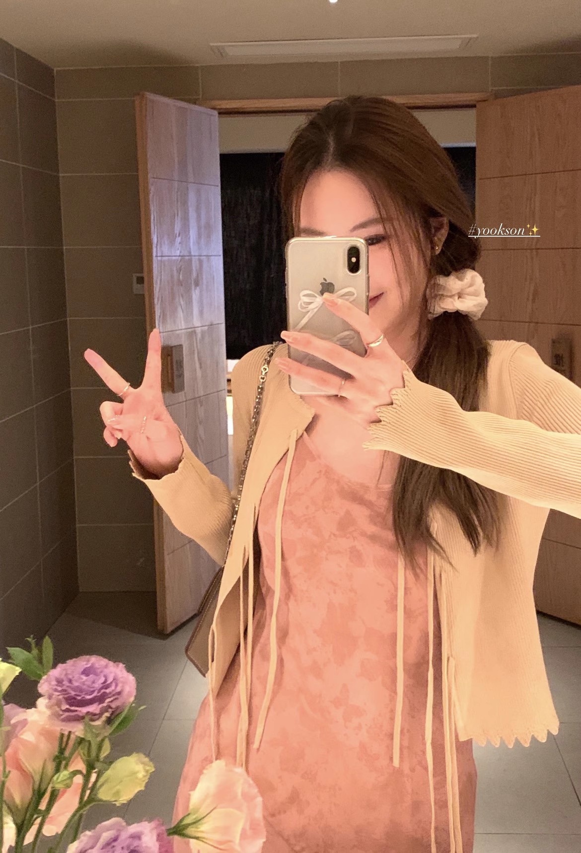 HEYGIRL黑哥 春日小衫 三色閉眼入 女春短款顯瘦綁帶花邊針織開衫