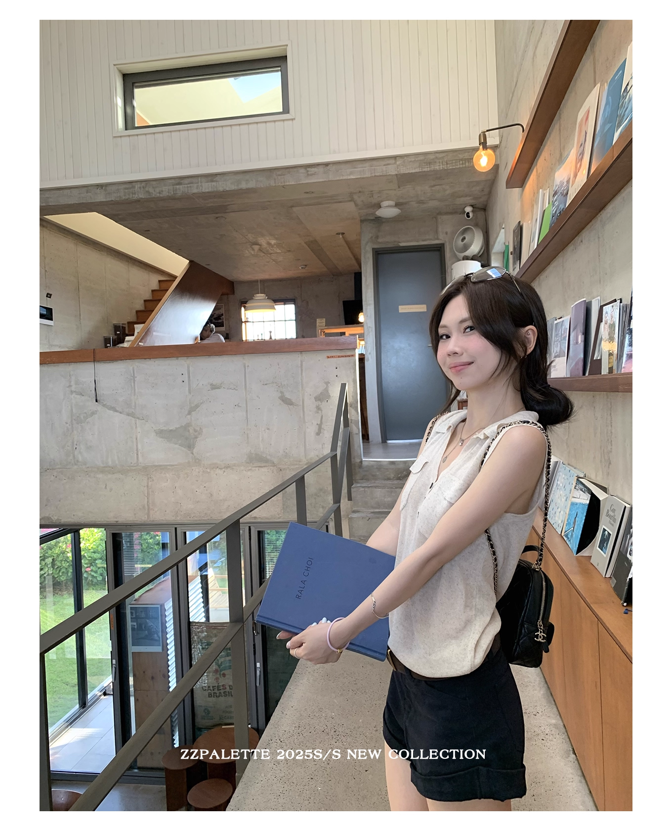 黃只只zzpalette 淡系老錢 亞麻萊賽爾涼感polo翻領無袖針織馬甲