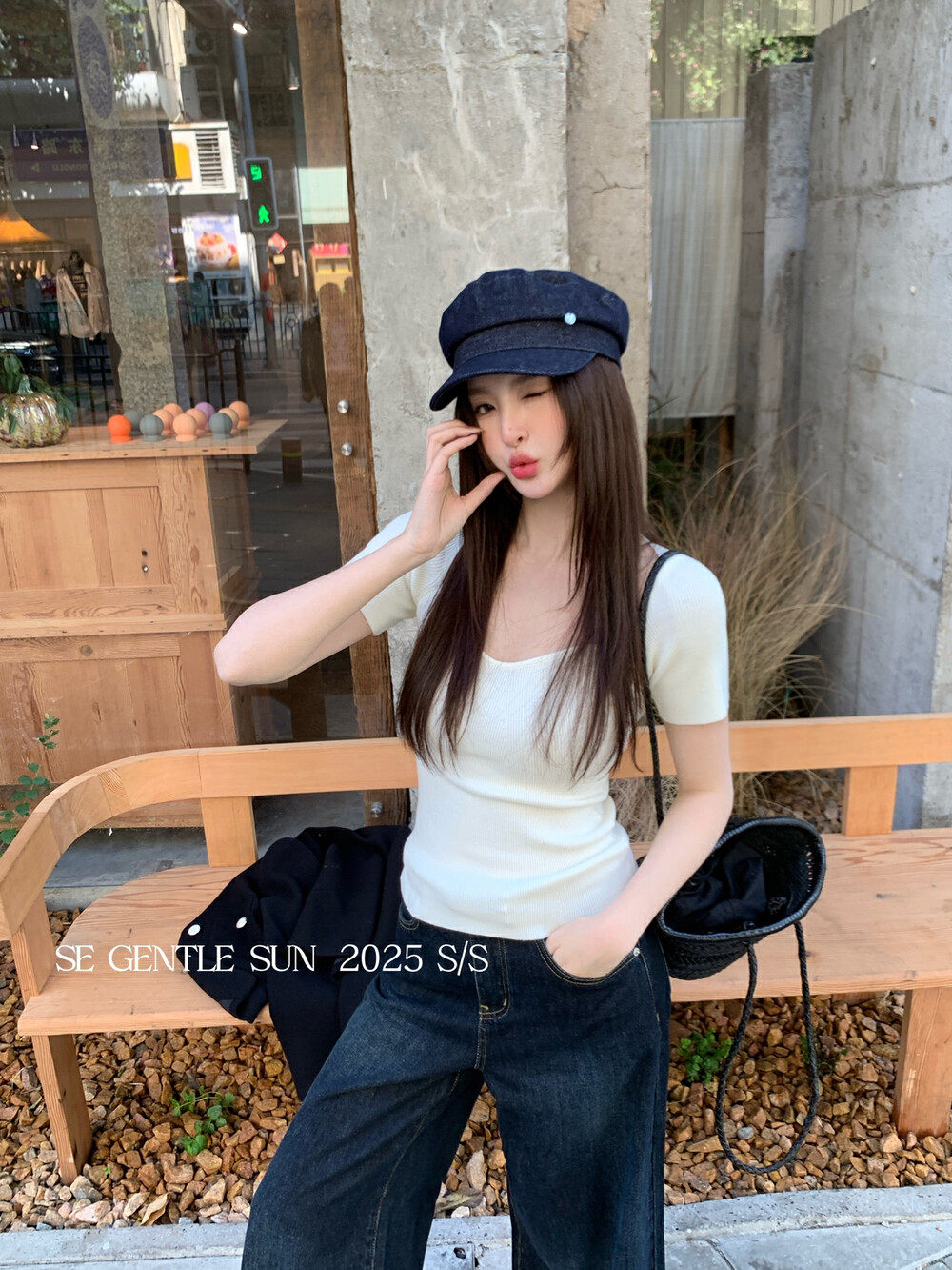 法式紫色大領口短袖t恤女夏季純欲風修身顯瘦針織鎖骨正肩上衣