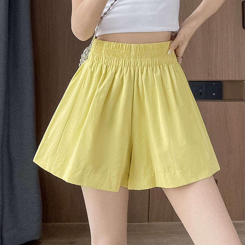 小個子休閑短褲女2026新款夏季寬松顯瘦闊腿A字熱褲薄款韓系褲裙