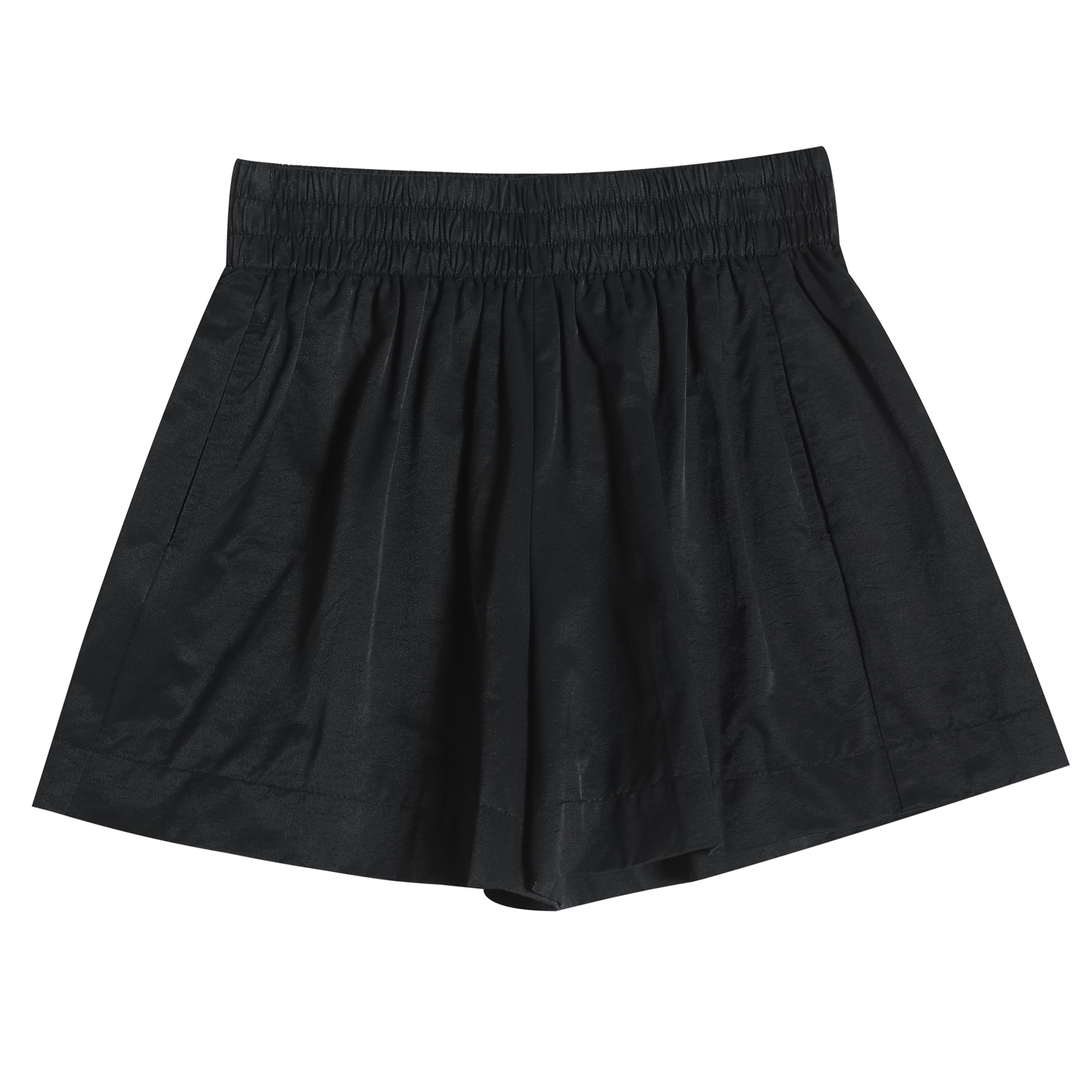 松緊休閑短褲女夏季新款寬松顯瘦闊腿A字褲裙薄款小個子三分熱褲