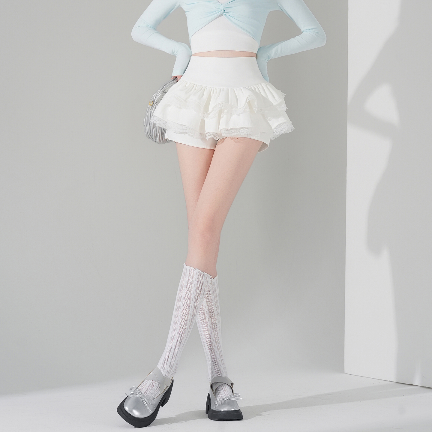 實拍甜酷辣妹蓬蓬蛋糕裙女2026春夏新款高腰小個子a字短裙半身裙