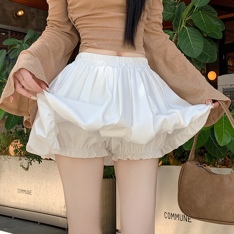 實拍2026春季新款純色氣質百搭半身裙女防走光顯瘦蛋糕裙花苞裙褲