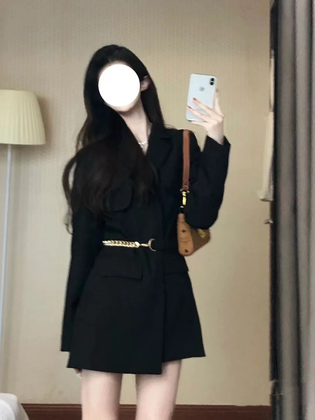 MY17264# 黑色西装外套新款冷淡系高级感炸街气质女神范小西服女裝貨源服裝批發