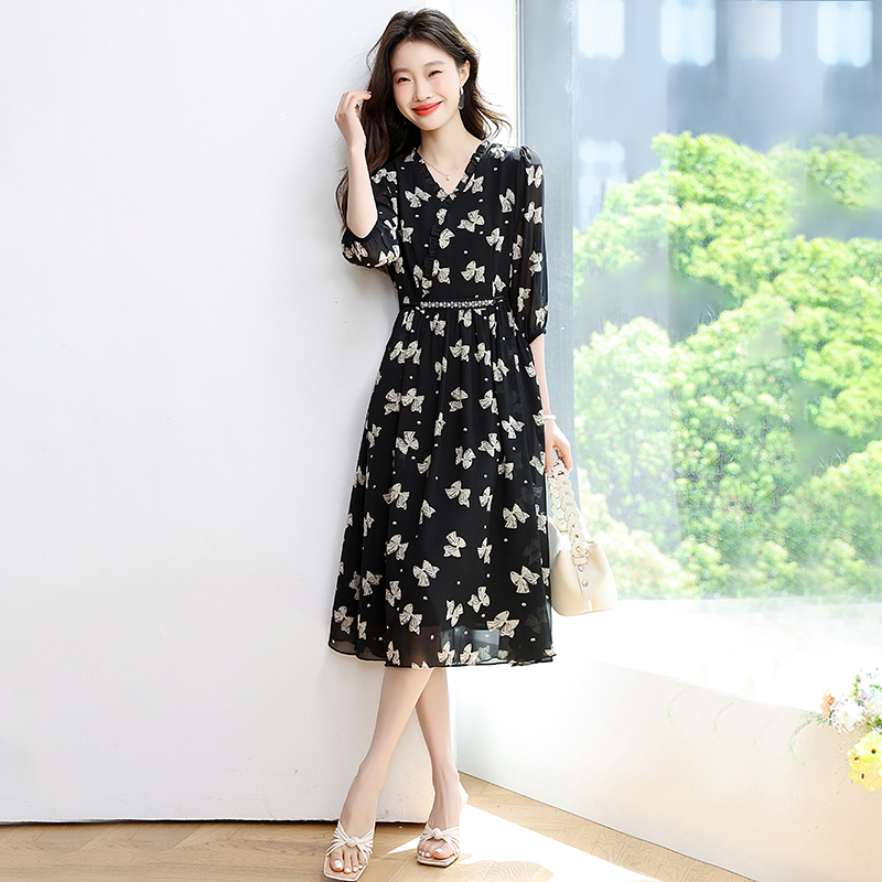 RY1647# 2026年轻奢夏季气质显瘦洋气时尚修身收腰女装连衣裙女