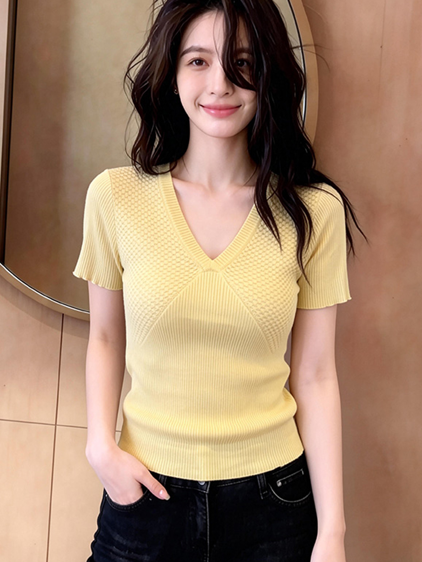 獨特漂亮短袖t恤女2026新款夏季穿搭小個子絕美巨好看的短款上衣