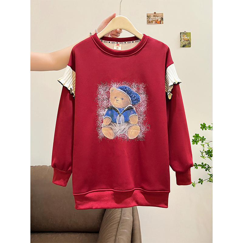 MY14492# 华棉复天鹅绒特大码300斤中长款刺绣亮片加绒加厚女裝貨源服裝批發