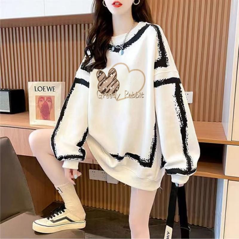 MY14627# 仿华棉复合后包领/全件压线/整件烫爆款卫衣女女裝貨源服裝...